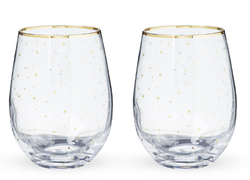 Starlight Stemless Wine Glass Set